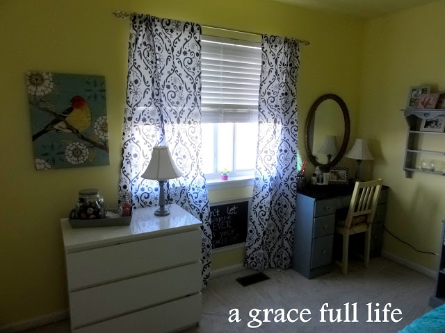 The curtains are from Lowe's.