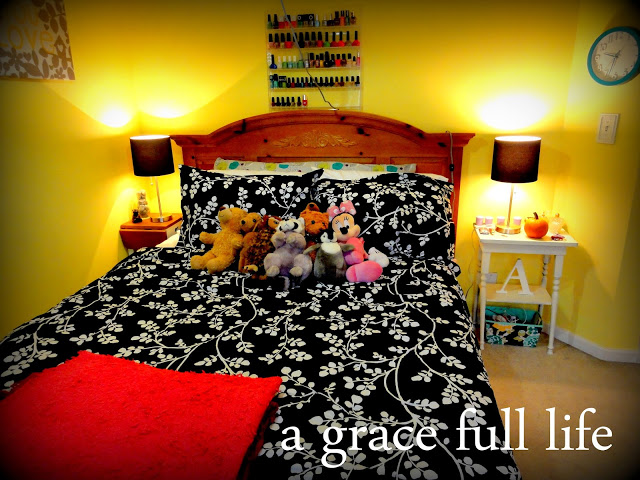 I love the bedding from Meijer for my teen room