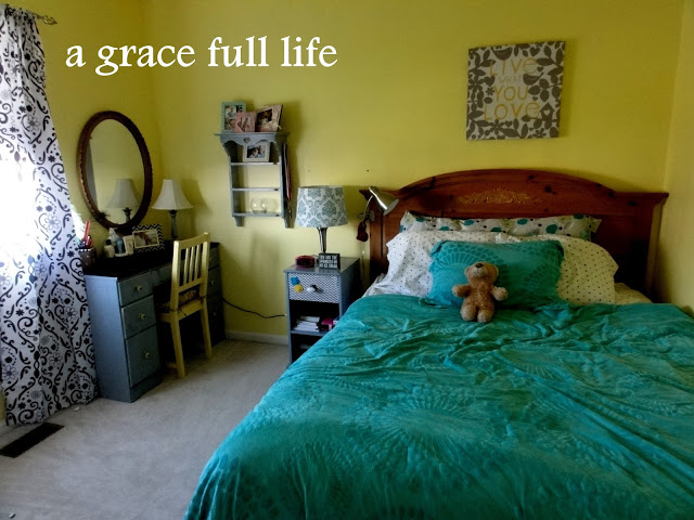 My teen's "little girl" room before we made it over