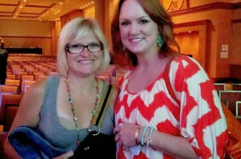 Me and Ree Drummond. And my bra. 
