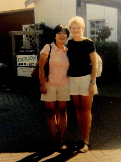 Rebecca and I in Nappanee Indiana