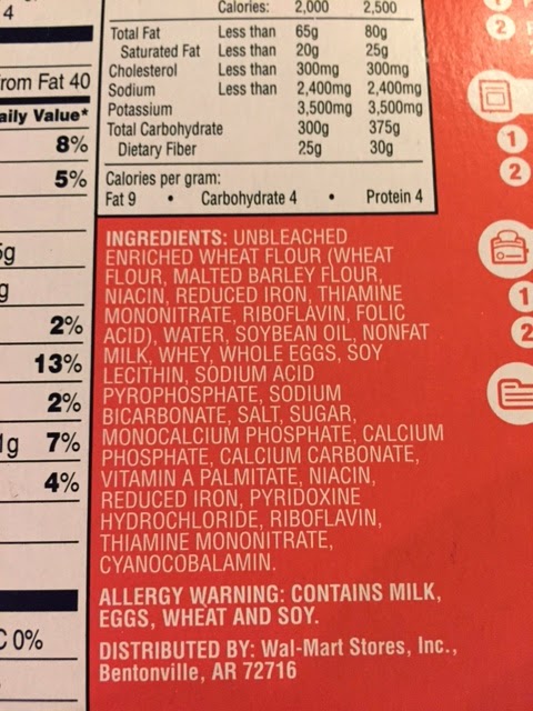 Do you see all of the ingredients in frozen store waffles??
