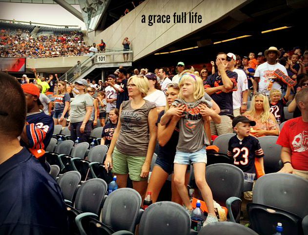 watching the Chicago Bears