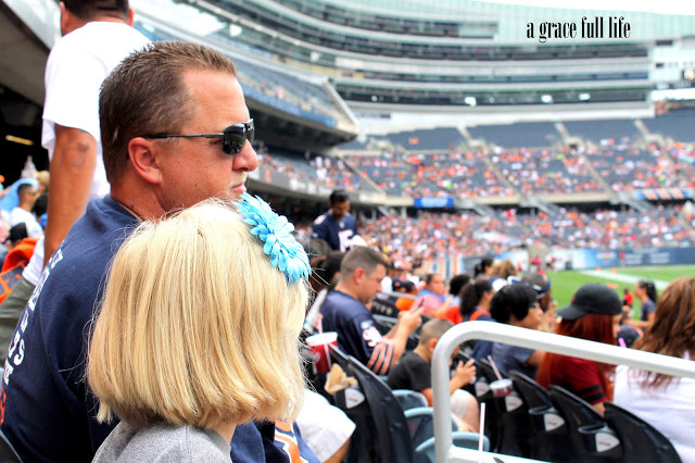 Mike watching the Chicago Bears game